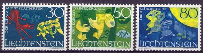 1968 r Liechtenstein  Mi 501 - 503**