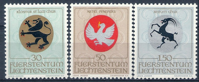 1968 r Liechtenstein  Mi 518 - 520**