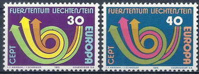 1973 r Liechtenstein  Mi 583 - 584**