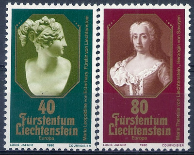 1980 r Liechtenstein Mi 745 - 746**