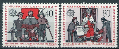1982 r Liechtenstein Mi 795 - 796**
