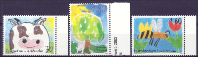 2003 r Liechtenstein Mi 1340 - 1342**