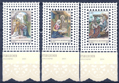 2004 r Liechtenstein Mi 1366 - 1368**