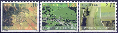 2007 r Liechtenstein Mi 1452 - 1454**