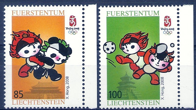 2008 r Liechtenstein Mi 1483 - 1484**