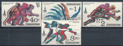 1980 r Czechosłowacja Mi 2544 - 2547**