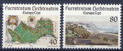 1977 r Liechtenstein Mi 671 - 672**