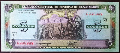 SALWADOR 1990-P138a - 5 kolon&oacute;w UNC.