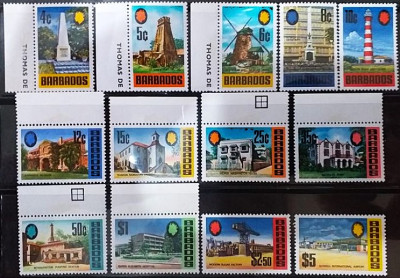 BARBADOS 1972 MNH**-kompletna seria.