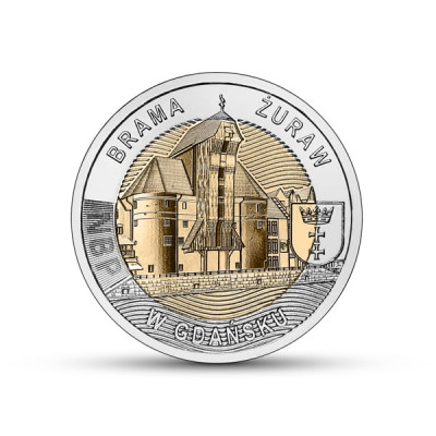  5 zł Brama Żuraw w Gdańsku