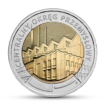 5 zł Centralny Okręg Przemysłowy