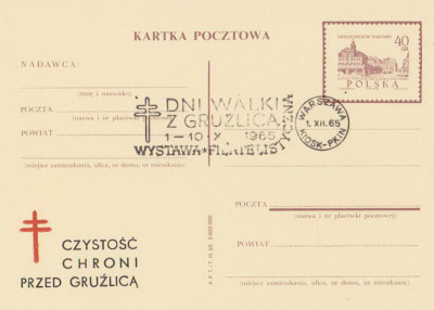 dodruk Cp 0275 I.01.war.XII.01:Dni walki z gruźlicą