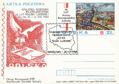 dodruk Cp 879 01 Warszawa: WF 40 lat PRL