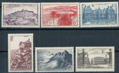 1946 r. Francja Mi 748 - 753**
