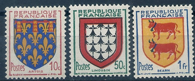 1951 r. Francja Mi 910 - 912**