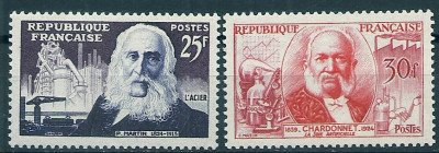 1955 r. Francja Mi 1034 - 1035**