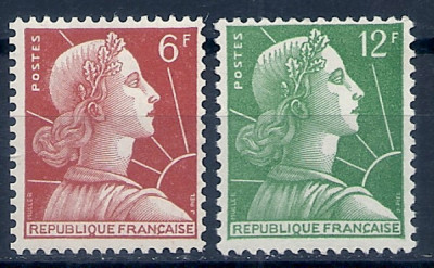 1955 r. Francja Mi 1055 - 1056**