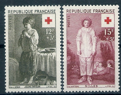 1956 r. Francja Mi 1110 - 1111**