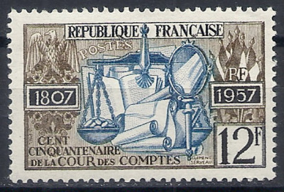 1957 r. Francja Mi 1128**