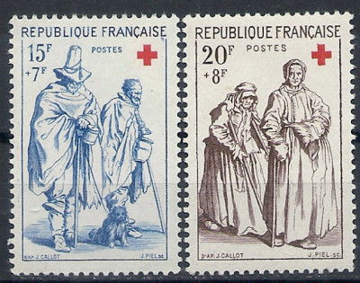 1957 r. Francja Mi 1168 - 1169**