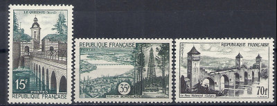 1957 r. Francja Mi 1140 - 1142**