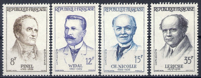 1958 r. Francja Mi 1171 - 1174**