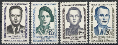 1958 r. Francja Mi 1186 - 1189**