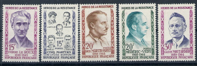 1959 r. Francja Mi 1235 - 1239**