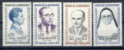 1961 r. Francja Mi 1335 - 1338**