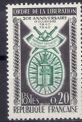 1960 r. Francja Mi 1318**