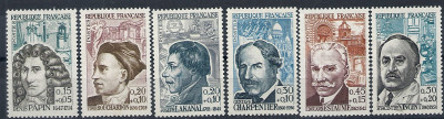 1962 r. Francja Mi 1392 - 1397**