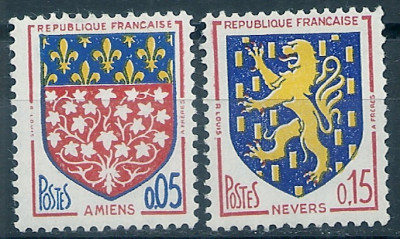 1962 r. Francja Mi 1399 - 1400**