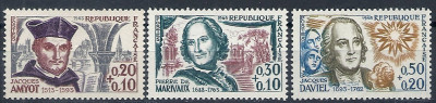 1963 r. Francja Mi 1416 - 1418**