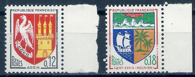 1964 r. Francja Mi 1465 - 1466**