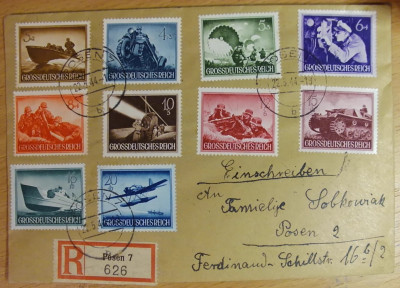 List z Poznania do Poznania 1944 r