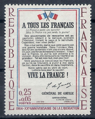 1964 r. Francja Mi 1477**