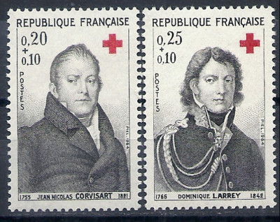 1964 r. Francja Mi 1487 - 1488**