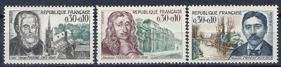 1966 r. Francja Mi 1529 - 1531**