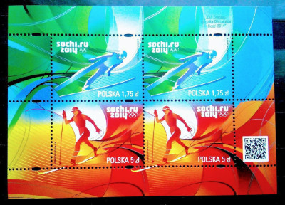 Blok 254** (4508-9**) XXII Zimowe IO Soczi 2014