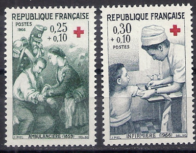 1966 r. Francja Mi 1561 - 1562**