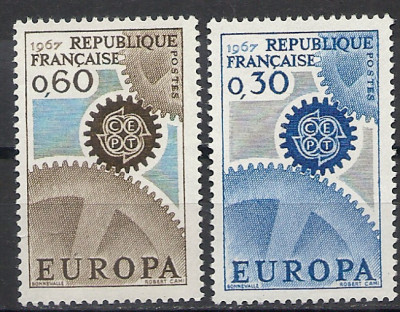 1967 r. Francja Mi 1571 - 1572**