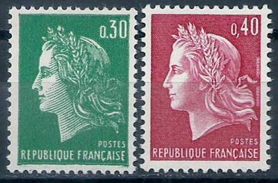 1968 r. Francja Mi 1642 - 1643**