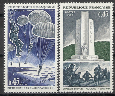 1969 r. Francja Mi 1667 - 1668**