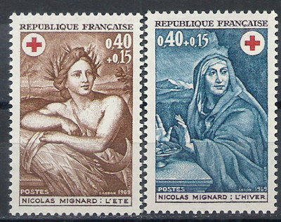 1969 r. Francja Mi 1685 - 1686**
