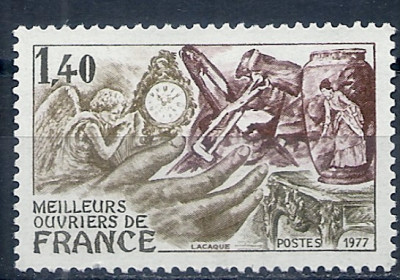 1977 r. Francja Mi  2040**