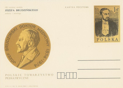 Cp 624 : 100-lecie ur. J. Brudzińskiego