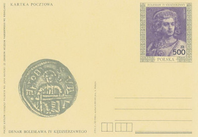 Cp. 1013 : Poczet kr&oacute;l&oacute;w Bolesław IV Kędzierzawy