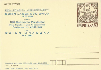 dodruk Cp 765 02 syg.81: Dzień Znaczka