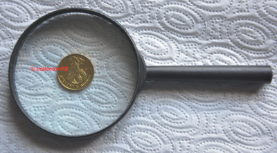 Lupa duża średnica naturalne szkło 90 mm