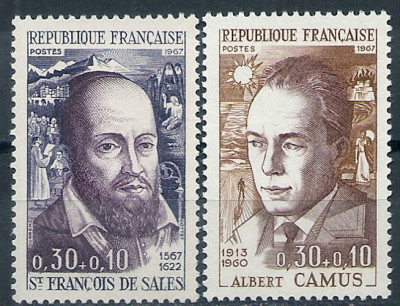 1967 r. Francja Mi 1581 - 1582**